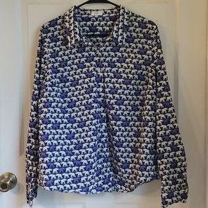 Long sleeve elephant shirt by Crown & Ivy